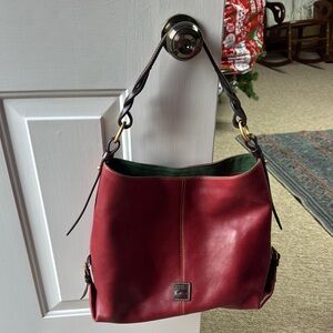 Dooney & Bourke Red Leather Hobo Bag